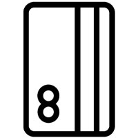 Credit card icon for measuring Ray-Ban Wayfarer Sizes